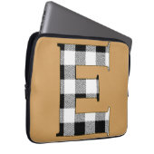 Gingham Karo E Laptopschutzhülle (Vorne Rechts)