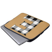 Gingham Karo E Laptopschutzhülle (Vorne Knopf)