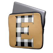 Gingham Karo E Laptopschutzhülle (Vorderseite Links)