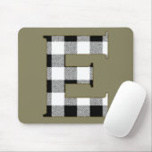 Gingham Karo E Mousepad (Mit Mouse)