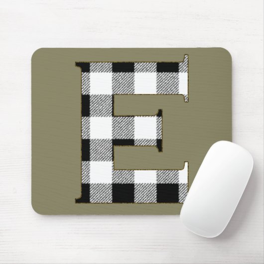 Gingham Karo E Mousepad (Mit Mouse)