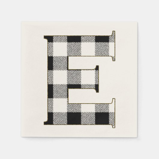 Gingham Karo E Serviette (Vorderseite)