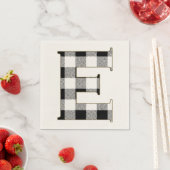 Gingham Karo E Serviette (Beispiel)