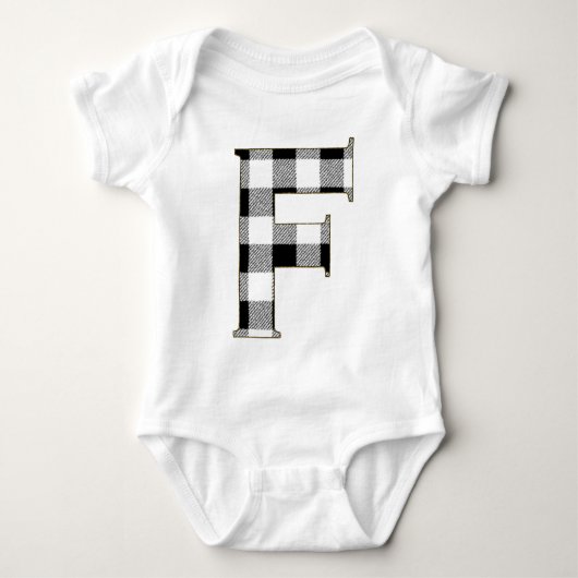 Gingham Karo F Baby Strampler (Vorderseite)