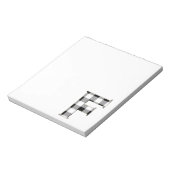 Gingham Karo F Notizblock (Rotiert)