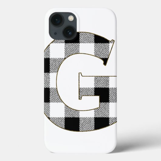 Gingham Karo G Case-Mate iPhone Hülle (Rückseite)