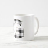Gingham Karo G Kaffeetasse (VorderseiteRechts)