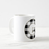 Gingham Karo G Kaffeetasse (Vorderseite Links)