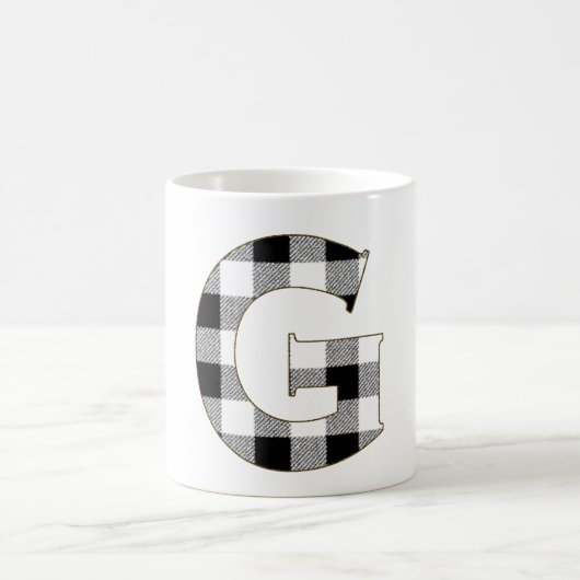 Gingham Karo G Kaffeetasse (Mittel)