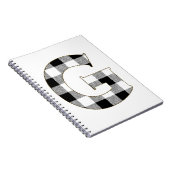 Gingham Karo G Notizblock (Rechte Seite)