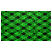 Gingham Karo Green und Black Pattern Fabric Stoff (Fat Quarter (45,7 x 55,9 cm))