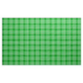 Gingham Karo Green und White Fabric Stoff