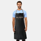 Gingham Karo Grillmeister personalisiert Schürze (Getragen)