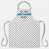 Gingham Karo Grillmeister personalisiert Schürze (Vorderseite)