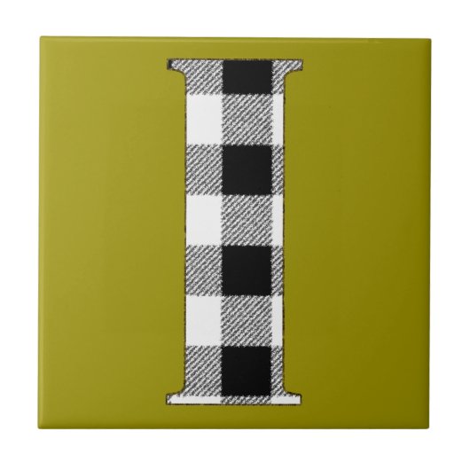 Gingham Karo I Fliese (Vorderseite)