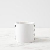 Gingham Karo K Espressotasse (Vorderseite)