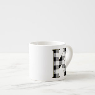 Gingham Karo K Espressotasse
