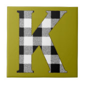 Gingham Karo K Fliese (Vorderseite)