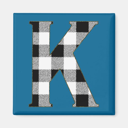 Gingham Karo K Magnet (Vorne)