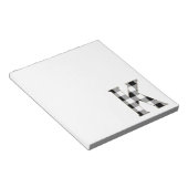 Gingham Karo K Notizblock (angewinkelt)