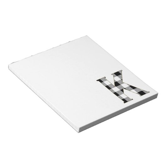 Gingham Karo K Notizblock (angewinkelt)