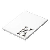 Gingham Karo K Notizblock (Rotiert)