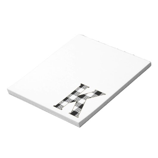 Gingham Karo K Notizblock (Rotiert)