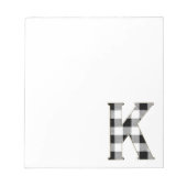 Gingham Karo K Notizblock (Vorderseite)