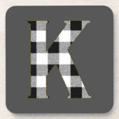 Gingham Karo K Untersetzer (Vorderseite)