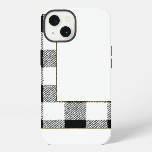 Gingham Karo L iPhone Hülle (Rückseite)