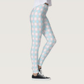 Gingham Karo Leggings in Baby Blue (Rechts)