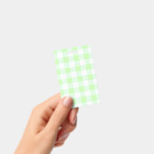 Gingham Karo Light Green Ausweis (Handheld)