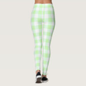Gingham Karo Light Green Leggings (Rückseite)