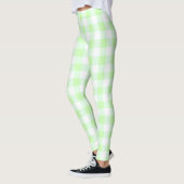 Gingham Karo Light Green Leggings (Links)