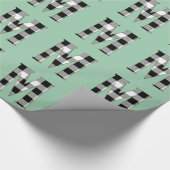 Gingham Karo M Geschenkpapier (Ecke)