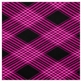 Gingham Karo Magenta und Black Pattern Fabric Stoff (Muster)