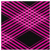 Gingham Karo Magenta und Black Pattern Fabric Stoff (Nahaufnahme)