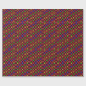 Gingham Karo Multicolored Pattern Geschenkpapier (Flach)