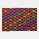 Gingham Karo Multicolored Pattern Geschirrtuch (Horizontal)