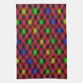 Gingham Karo Multicolored Pattern Geschirrtuch (Vertikal)