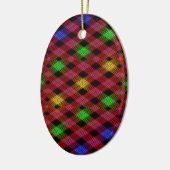 Gingham Karo Multicolored Pattern Keramikornament (Links)