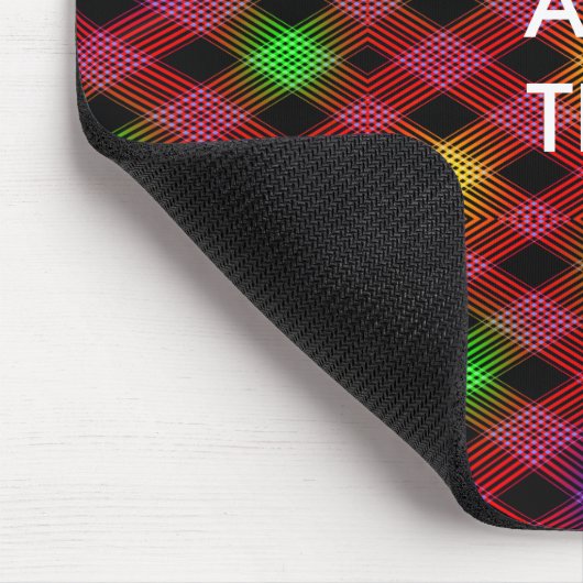 Gingham Karo Multicolored Pattern Mousepad (Ecke)