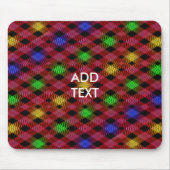Gingham Karo Multicolored Pattern Mousepad (Vorne)