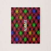 Gingham Karo Multicolored Pattern Puzzle (Vertikal)