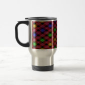 Gingham Karo Multicolored Pattern Reisebecher (Links)