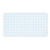 Gingham Karo Muster. Blassblau und weiß. (Vorne)