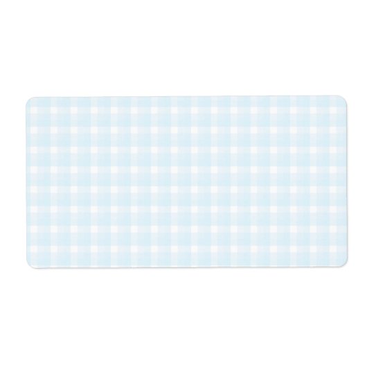 Gingham Karo Muster. Blassblau und weiß. (Vorne)