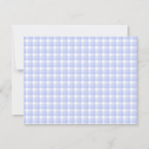 Gingham Karo Muster. Light Blue & White.