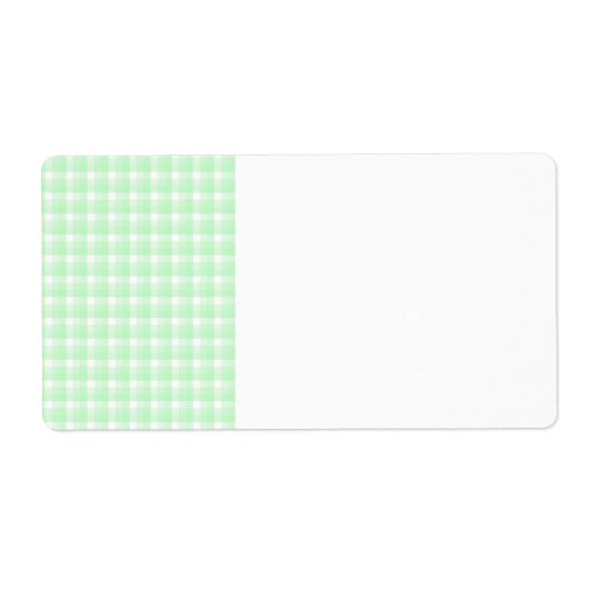 Gingham Karo Muster. Light Green und White. (Vorne)