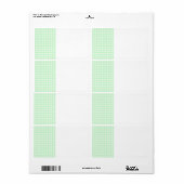 Gingham Karo Muster. Light Green und White. (Vorne)